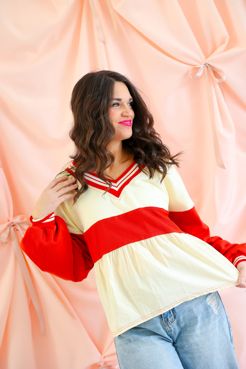 Varsity Sweetheart Babydoll Top