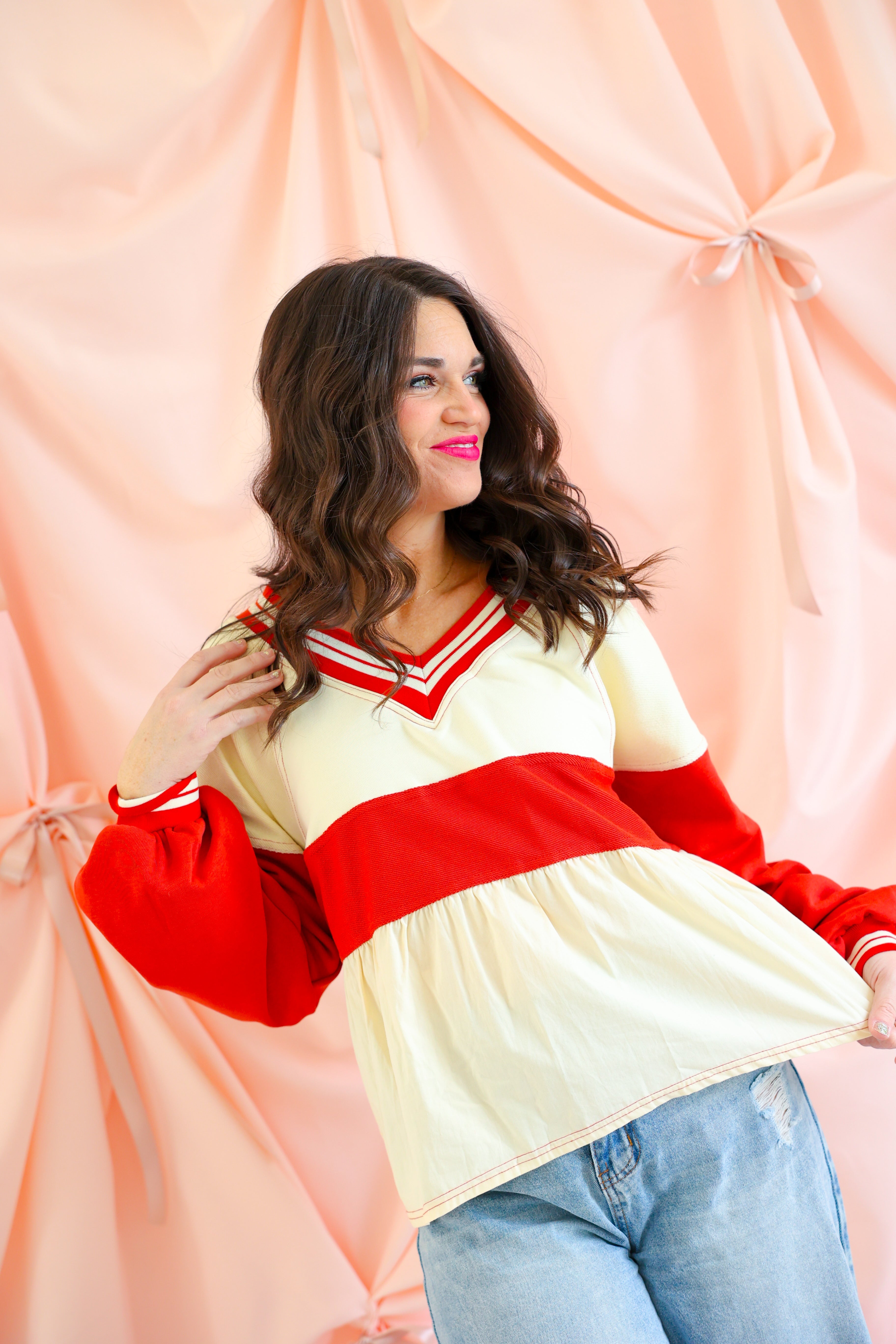 Varsity Sweetheart Babydoll Top
